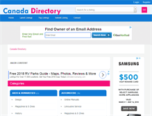 Tablet Screenshot of canada-directory.net